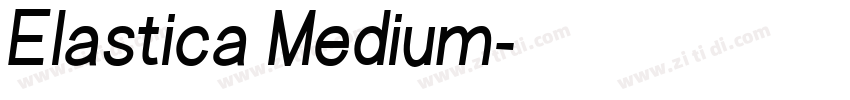 Elastica Medium字体转换